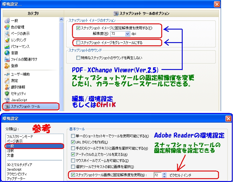 Adobe Reader スナップショット Pdfにフリーで追記